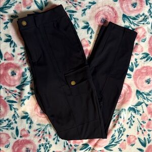 HALARA Black Pants with Stylish Detail